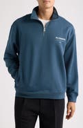 AllSaints Underground Oversize Half Zip Pullover