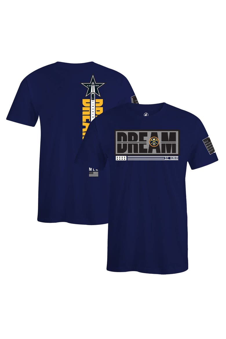 Unisex FISLL x Black History Collection  Blue Denver Nuggets T-Shirt, Alternate, color, Blue