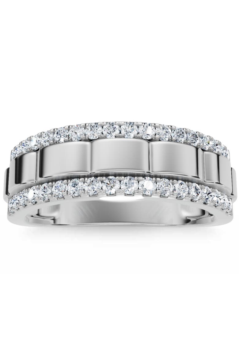 1/2Ct Men's Diamond Ring in 10k or Gold, Alternate, color, 10k White Gold