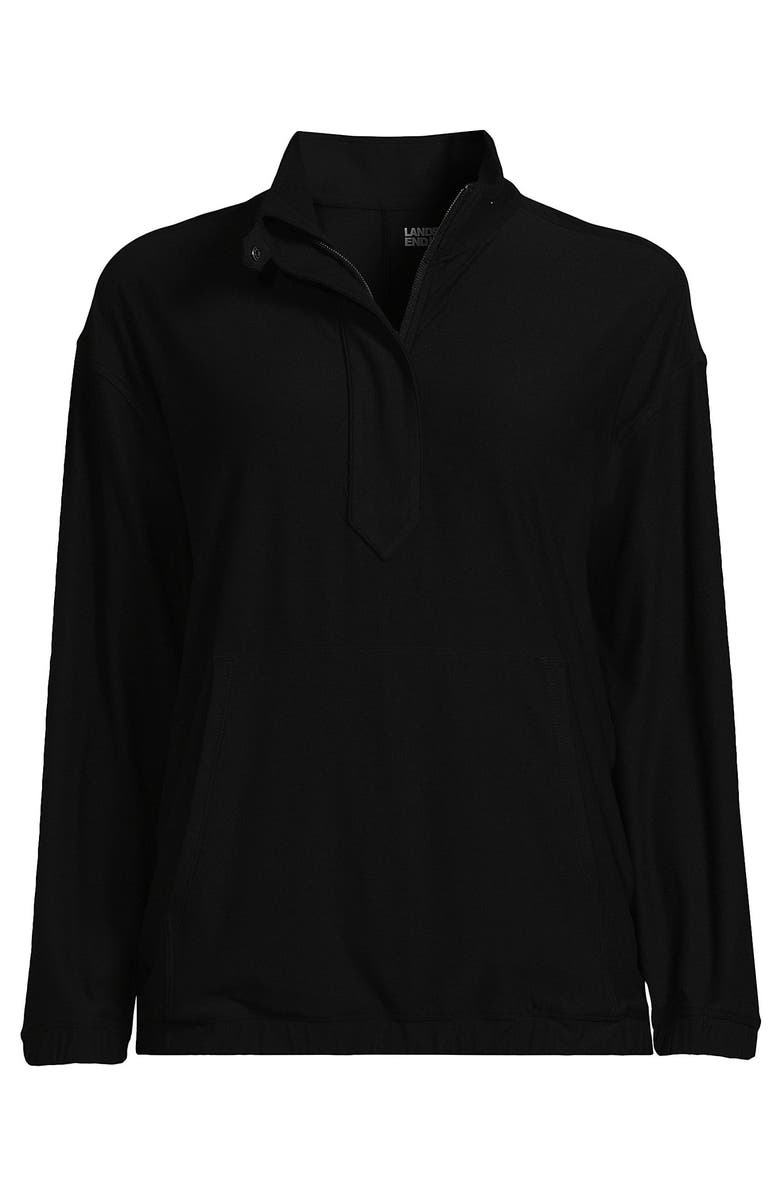 Lands' End Long Sleeve Performance Zip Front Popover, Alternate, color, 