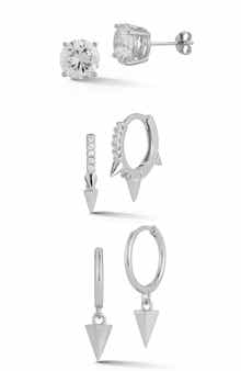 GLAZE JEWELRY Set of 3 Sterling Silver Earrings