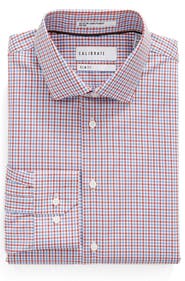 Calibrate Trim Fit Non-Iron Check Dress Shirt
