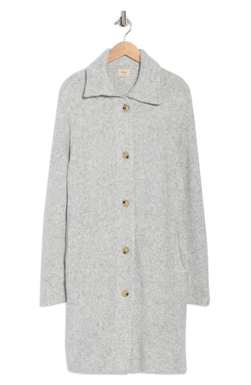 Elie Elie Tahari Button Front Sweater Coat In Gray
