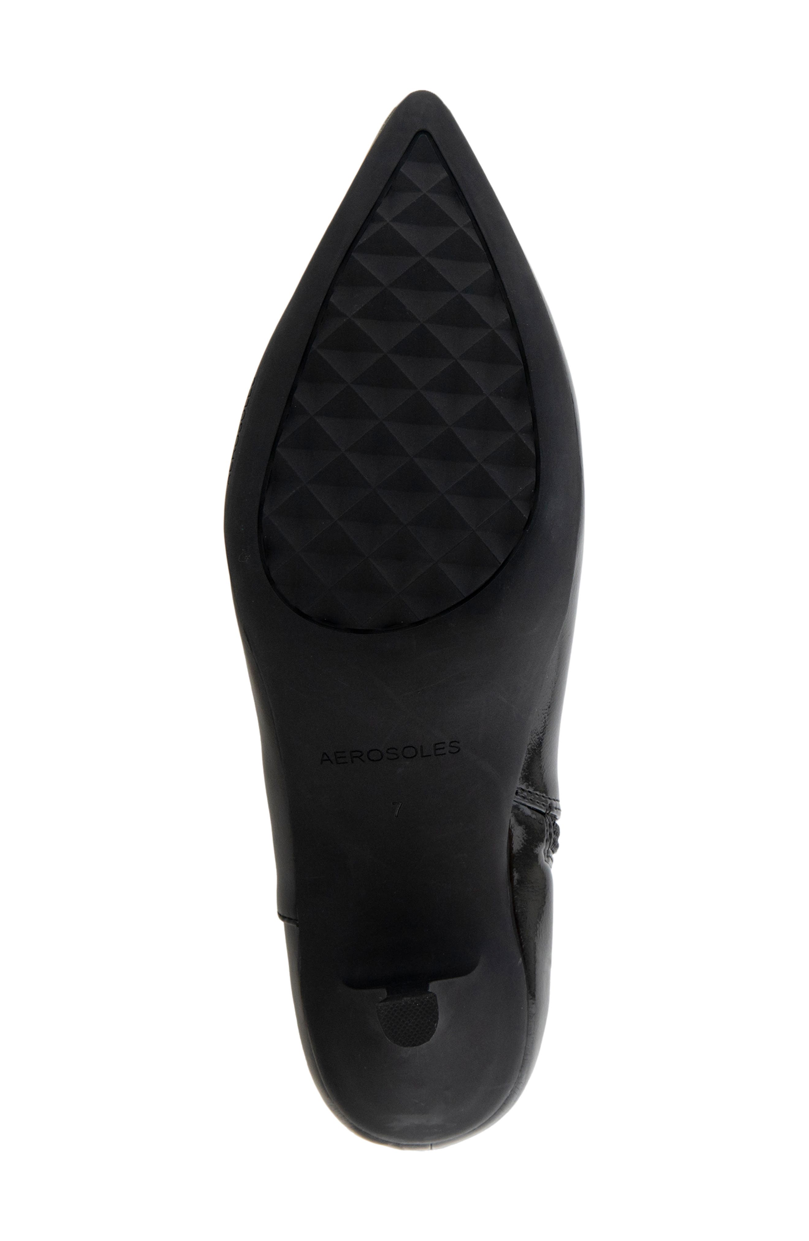 Aerosoles Lasko Kitten Heel Bootie, Alternate, color, Black Patent Crinkled Faux
