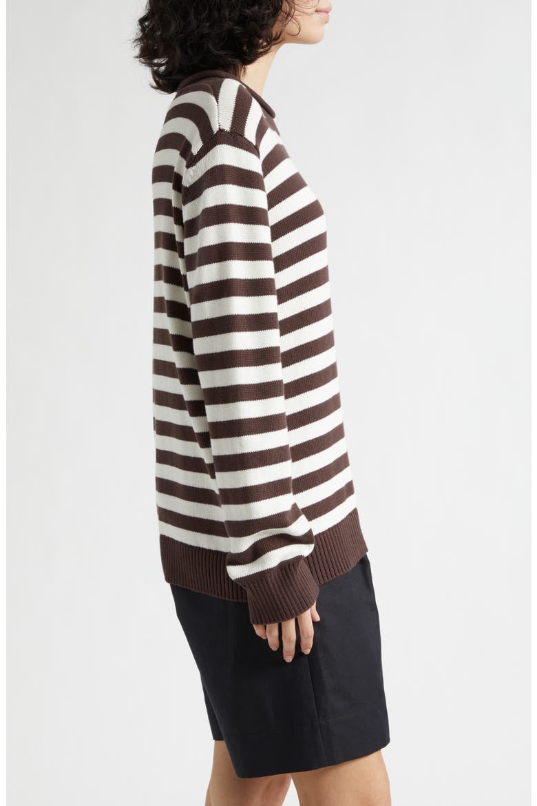 Lara Stripe Cotton Sweater, Alternate, color, STRIPE