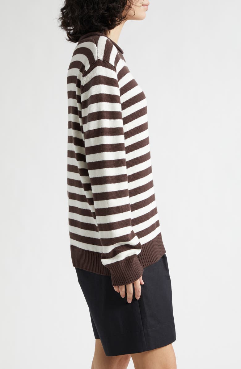 POSSE Lara Stripe Cotton Sweater, Alternate, color, Stripe