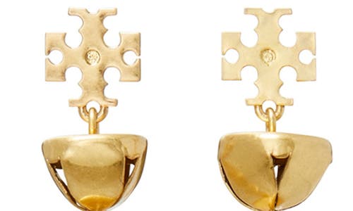 Tory Burch Bell Linear Drop Earrings In Gold