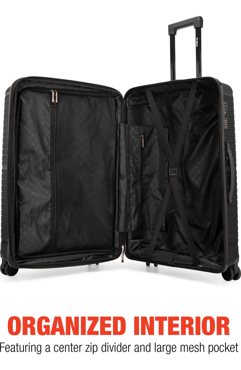 Bobcat Trencher 3 Piece Expandable Spinner Luggage Set with TSA Lock, Alternate, color, Black