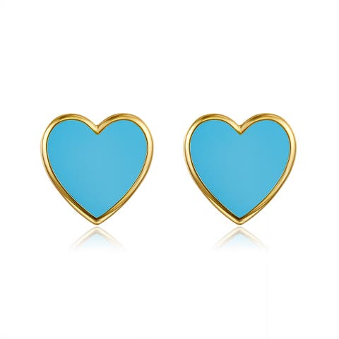 Petit Love Studs in Sky Blue