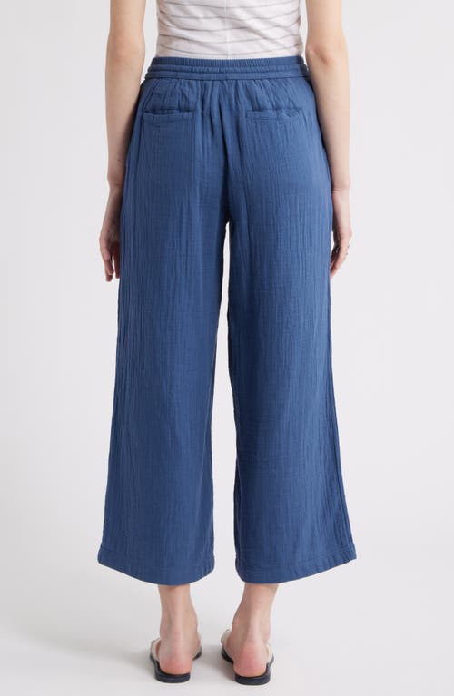 Caslonr Caslon(r) Wide Leg Crop Cotton Gauze Pants