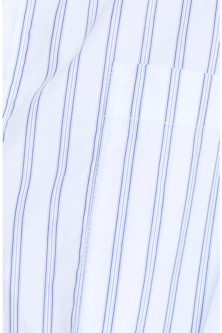 New Earl Stripe Cotton Button-Up Shirt, Alternate, color, WHITE / MIDNIGHT