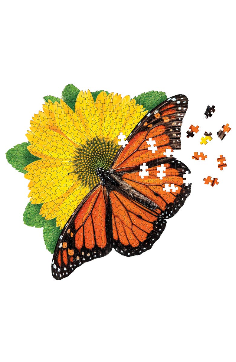 Madd Capp I Am Butterfly 300 Piece Puzzle Insect Shaped Jigsaw, Alternate, color, Multicolored