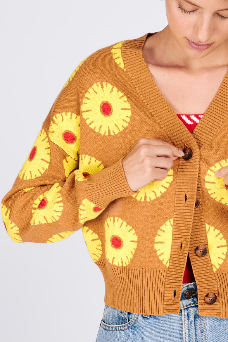 Ana Cardigan, Alternate, color, Pineapple Cake