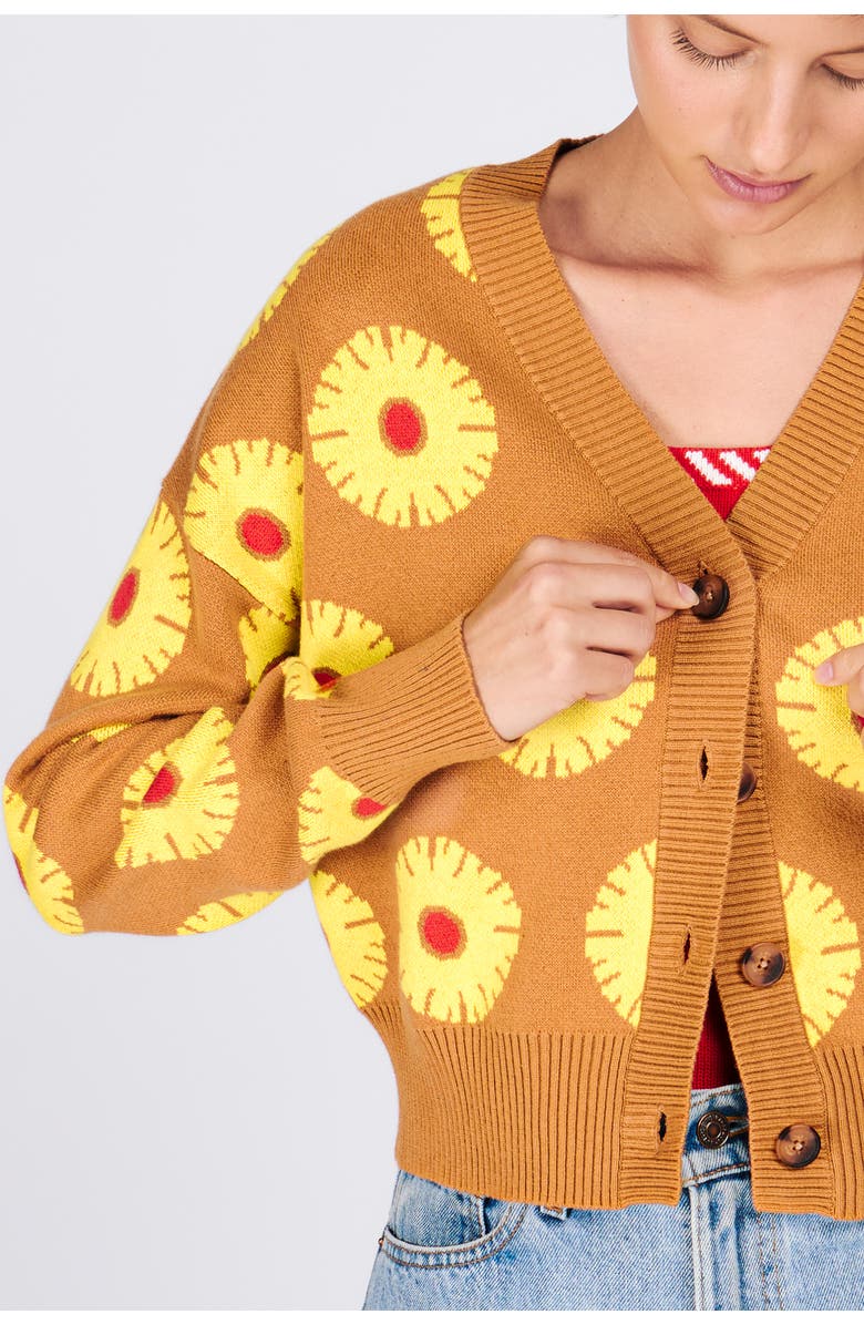 RACHEL ANTONOFF Ana Cardigan, Alternate, color, Pineapple Cake