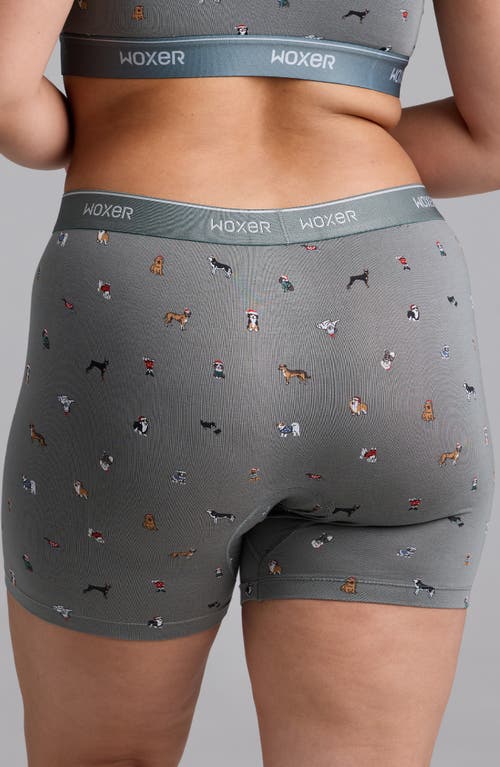 Woxer Baller Pad Liner Ultra-soft 5-inch Boxer Briefs In Gray