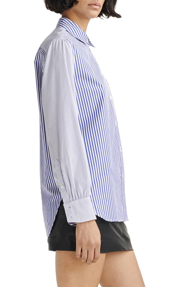 rag & bone Maxine Multistripe Shirt, Alternate, color, 