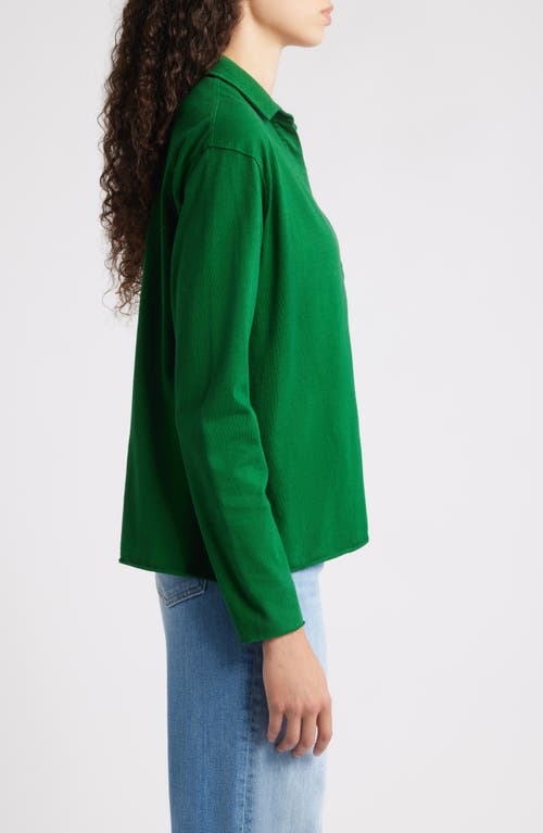 Frank & Eileen Patrick Popover Henley In Green