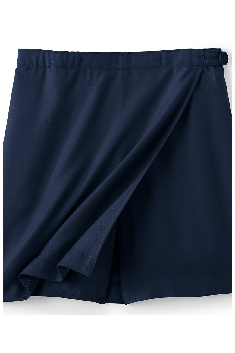 School Uniform Girls Solid A Line Tab Skort Top of Knee, Alternate, color, Classic Navy