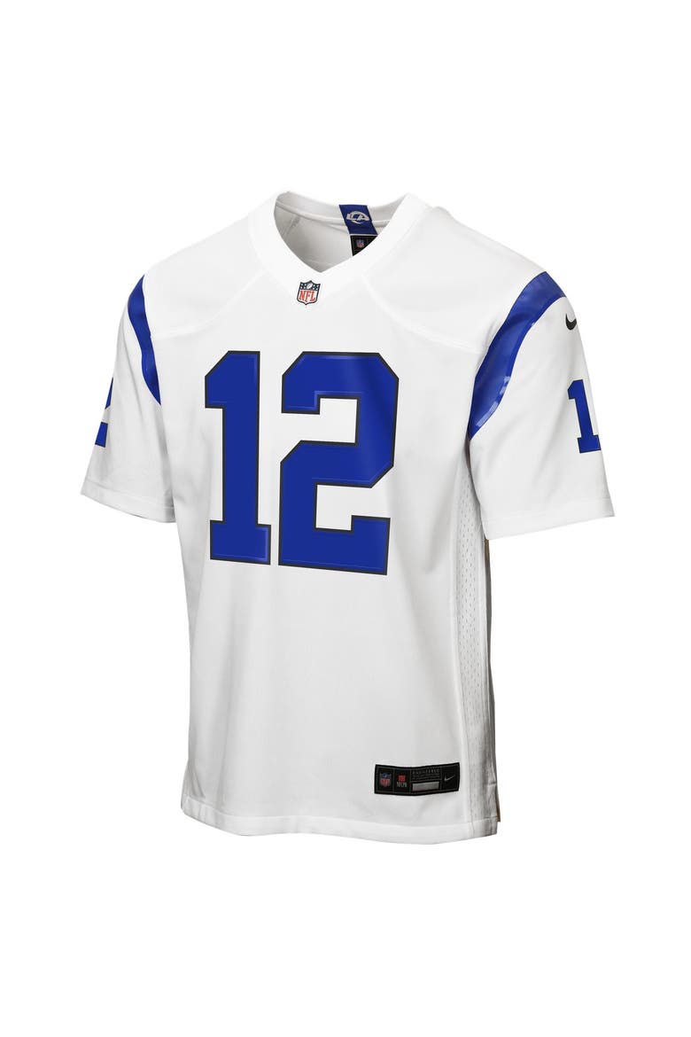Youth Nike Puka Nacua Los Angeles Rams Fearsome White Game Jersey, Alternate, color, White