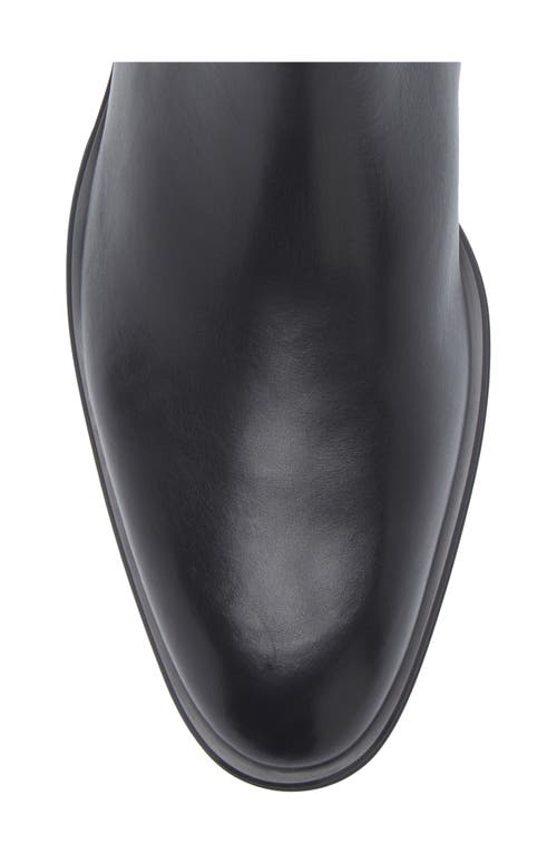 Hugo Boss Boss Derrek Plain Toe Chelsea Boot In Black