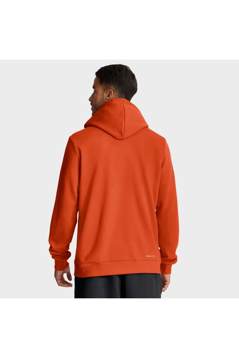 Men's Nike Orange Clemson Tigers 2025 Sideline Standard Issue Dri-FIT Hoodie, Alternate, color, Orange