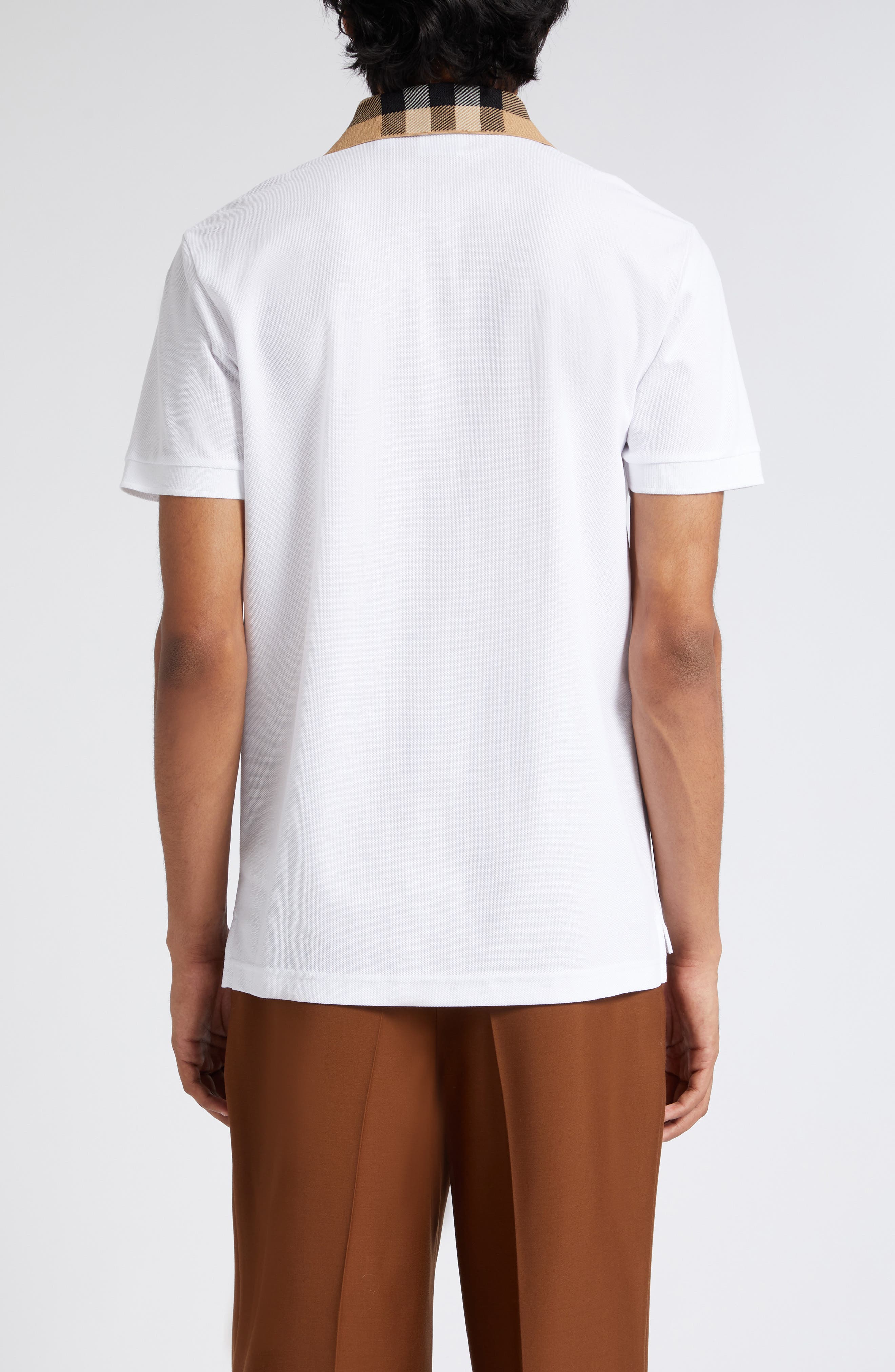 Cody Check Collar Cotton Pique Polo - image 2