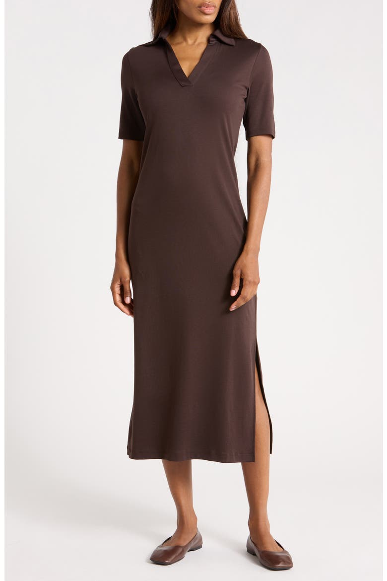 Short Sleeve Cotton Polo Dress (Women) | Nordstromrack