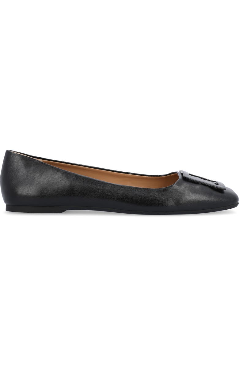 Journee Collection Zimia Square Buckle Flat, Alternate, color,