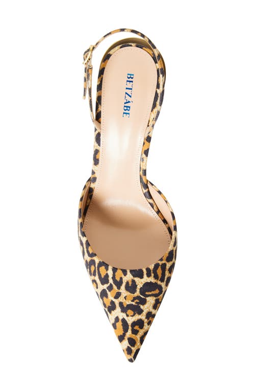Betzábe Sofia Leopard Print Slingback Pump In Animal Print