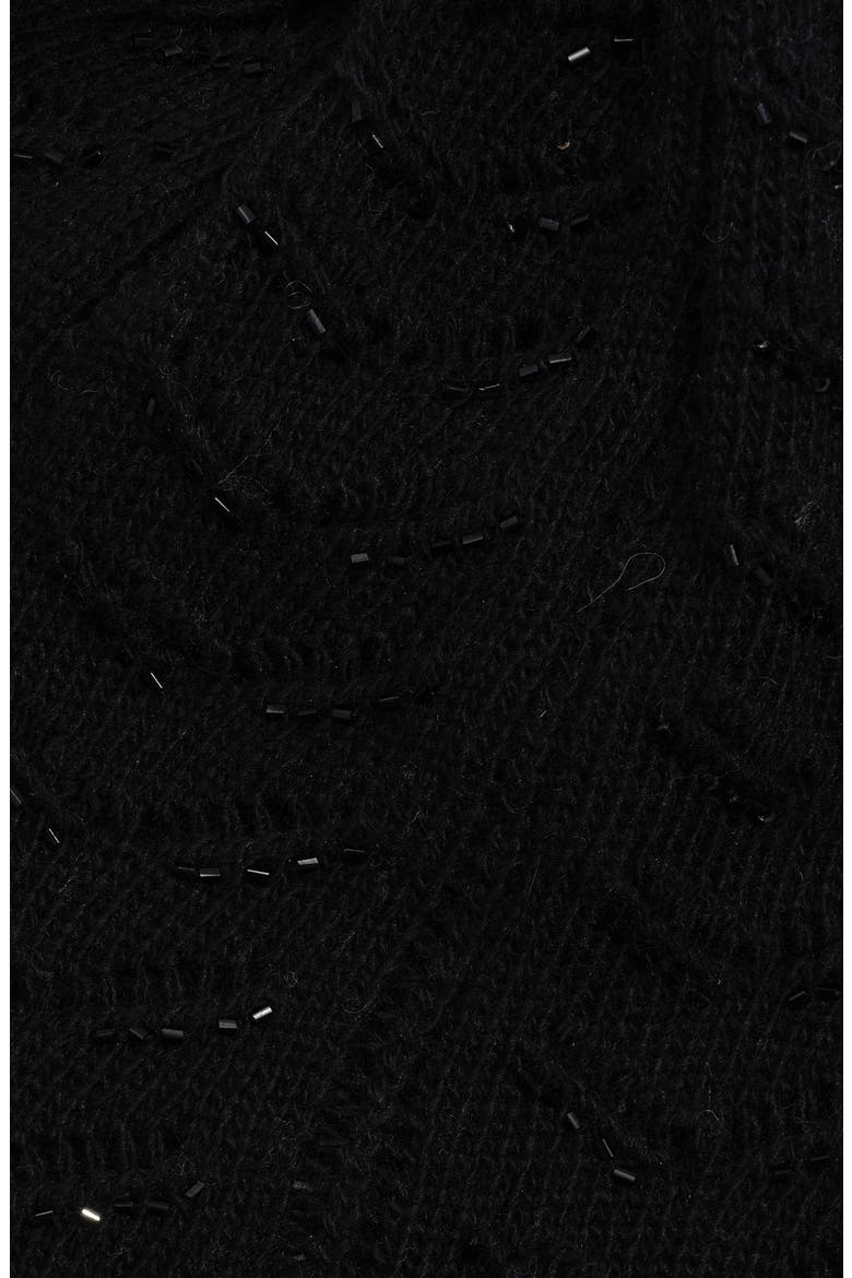 Beaded Fashion Hat, Alternate, color, Black