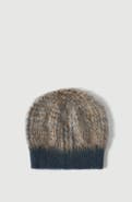 Brunello Cucinelli Mohair and would Prince of Wales double knit beanie