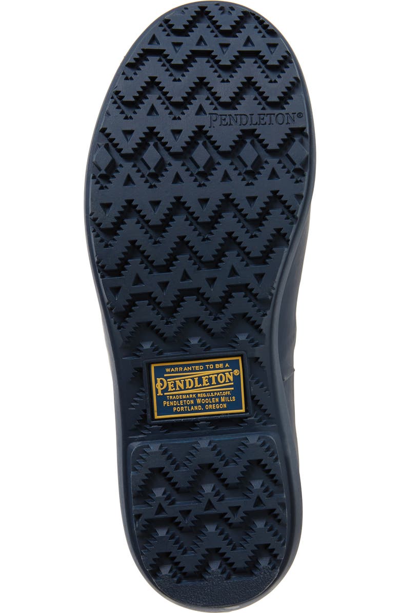Pendleton Embossed Tall Waterproof Rain Boot, Alternate, color, Navy