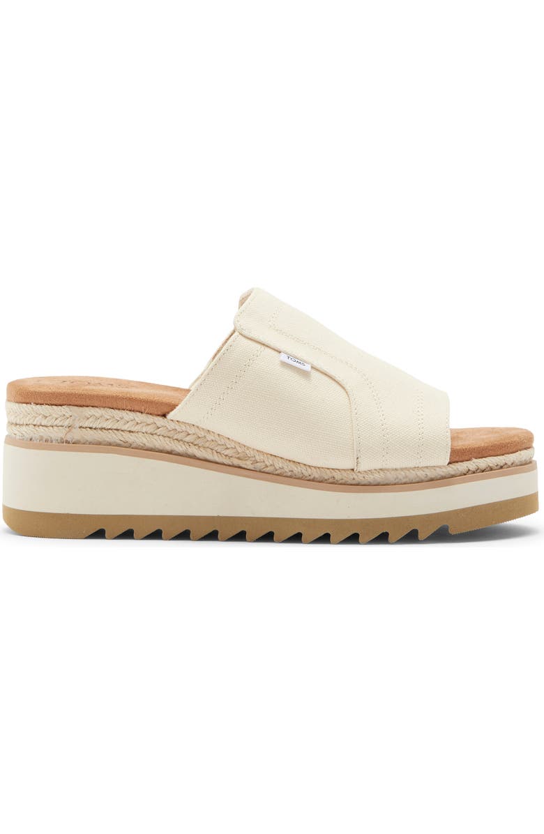 TOMS Adria Platform Wedge Sandal, Alternate, color, Natural