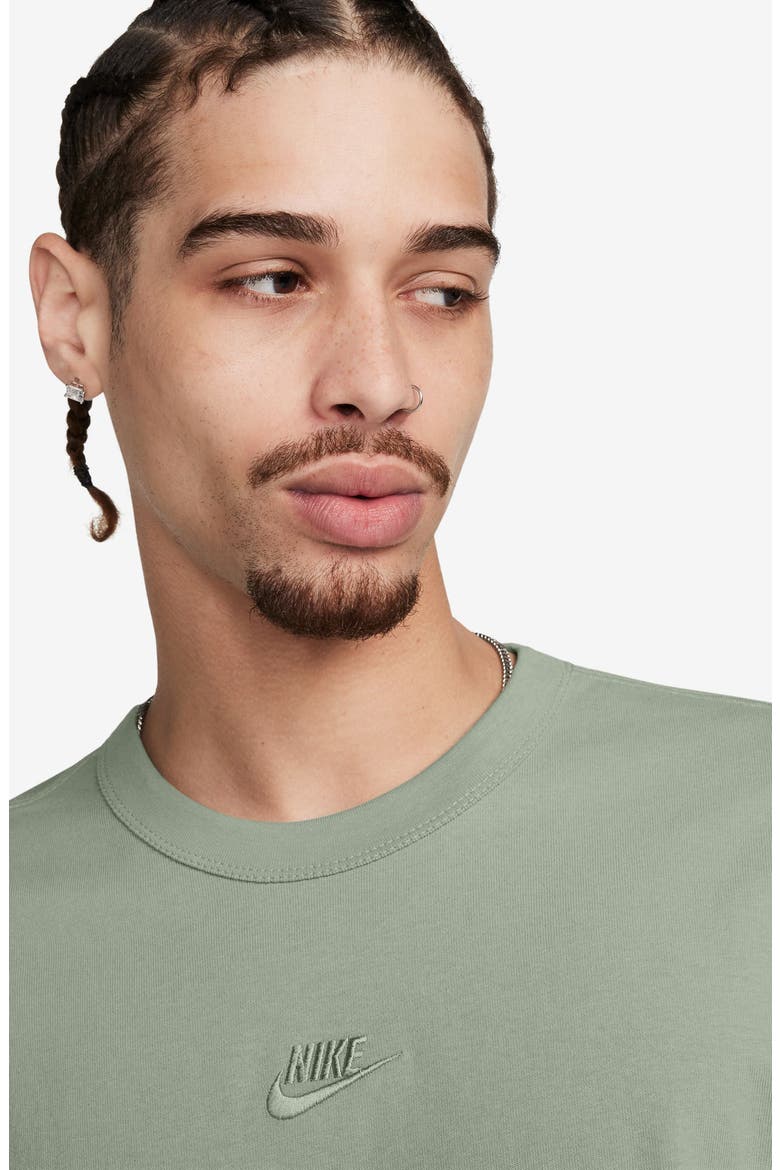 Premium Essential Cotton T-Shirt, Alternate, color, JADE HORIZON