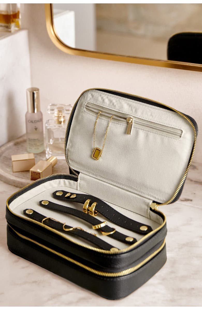 Katie Loxton Jewelry And Accessories Travel Case, Alternate, color, Black