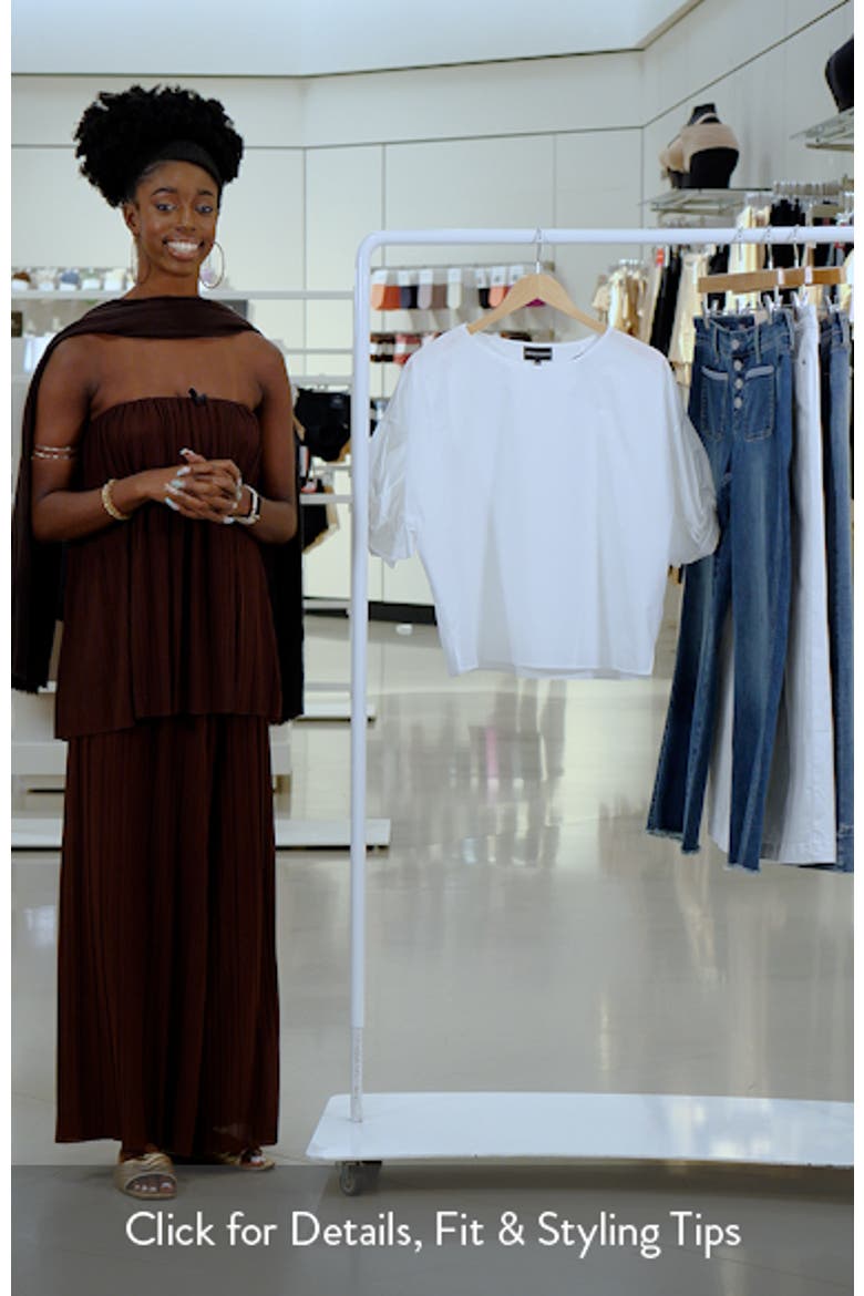 Cotton Poplin Pullover Top video