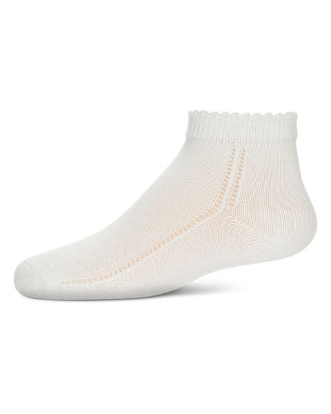 Open-Work Lettuce-Edge Ankle Sock (Toddler, Little Kid & Big Kid)