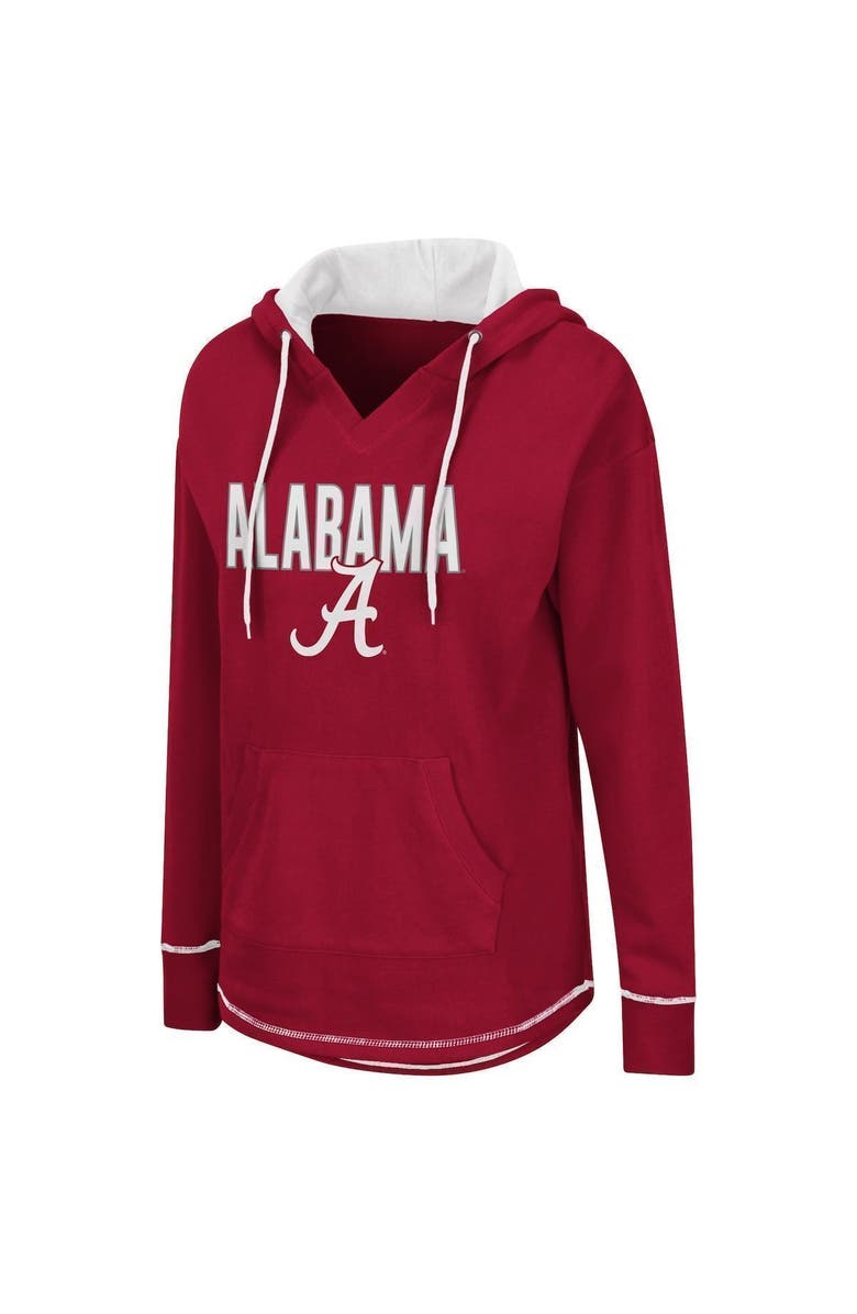 COLOSSEUM Women's Colosseum Crimson Alabama Crimson Tide Tunic Pullover Hoodie, Alternate, color, Crimson