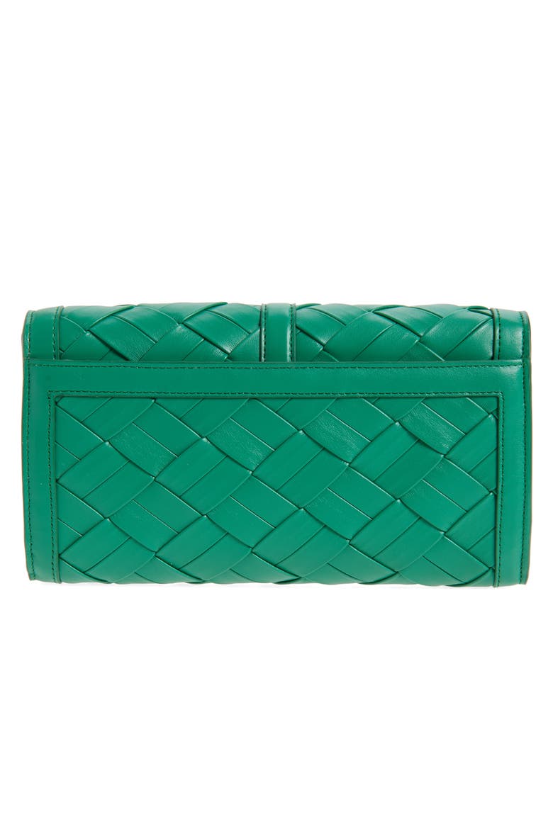 Ryder Woven Faux Leather Wallet, Alternate, color, BRIGHT GREEN