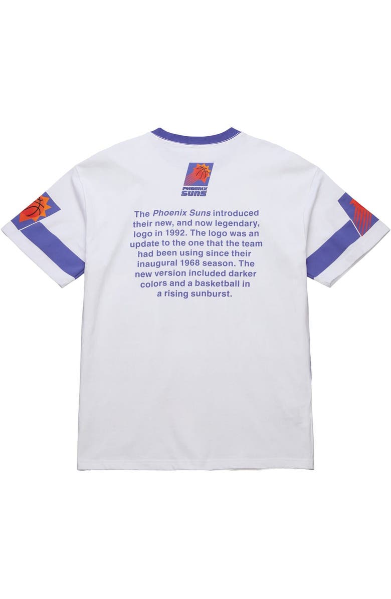 Mitchell & Ness Unisex Mitchell & Ness White Phoenix Suns Hardwood Classics Vintage Team Origins Premium T-Shirt, Alternate, color,