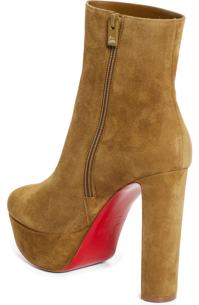 Christian Louboutin Loo Platform Bootie, Alternate, color, Bronzo
