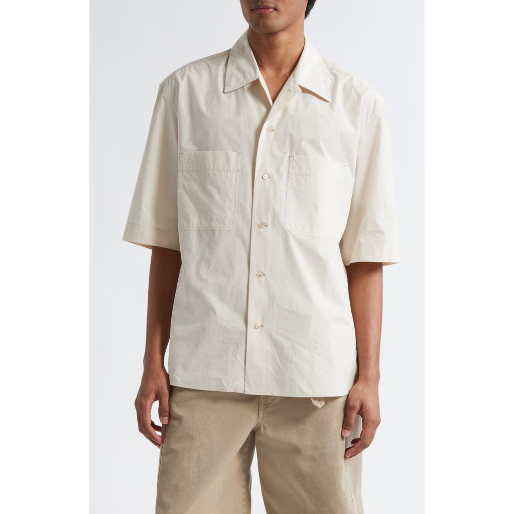Lemaire Convertible Button-Up Shirt in Warm Beige  product