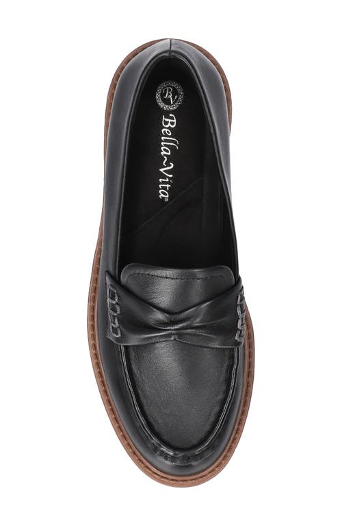 Bella Vita Avalon Lug Sole Loafer In Black