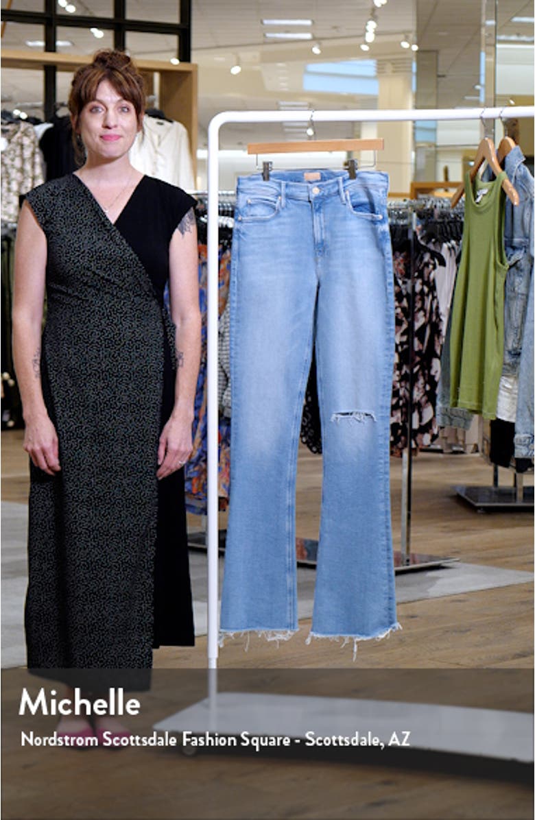 Runaway Frayed Hem Skinny Flare Jeans, sales video thumbnail