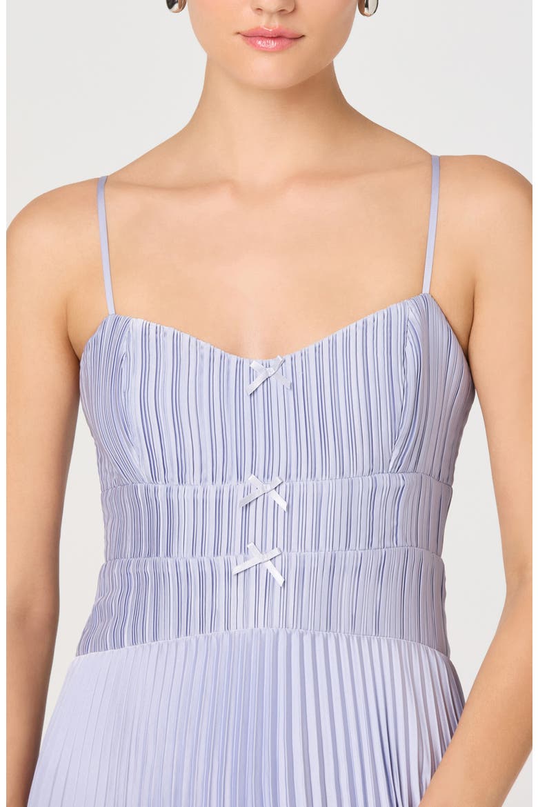 Shionagh Pleated A-Line Dress, Alternate, color, POWDER BLUE