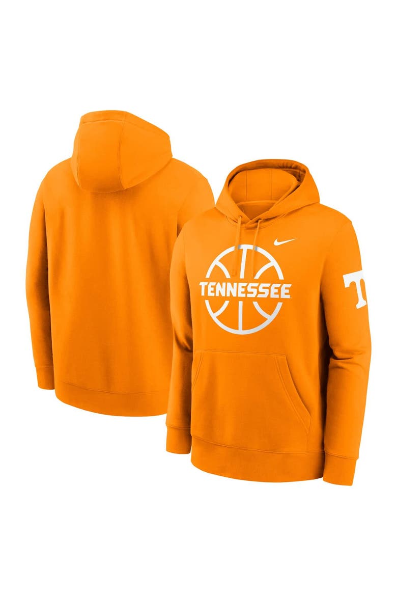 Men's Nike  Tennessee Orange Tennessee Volunteers Basketball Icon Club Fleece Pullover Hoodie, Main, color, Tennessee Orange