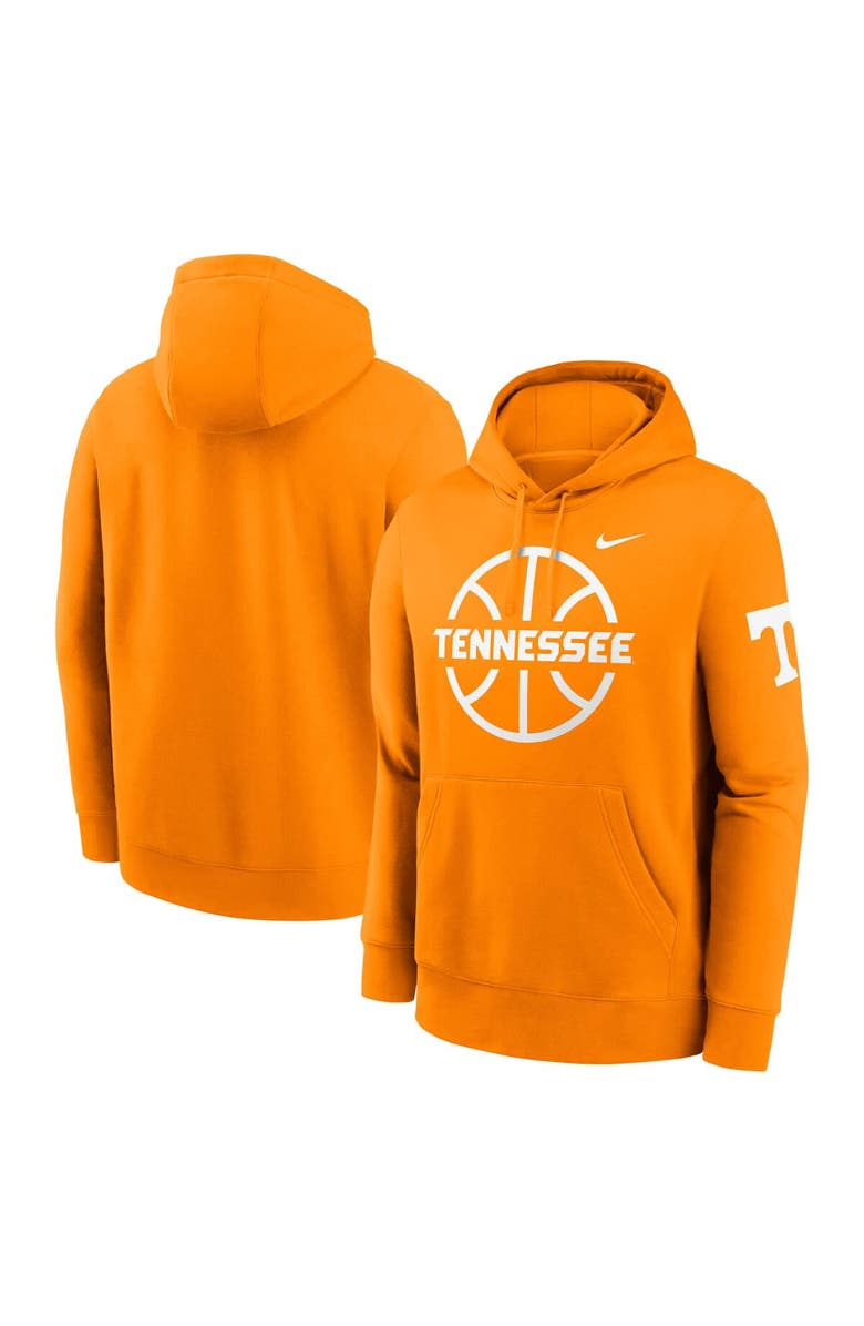 Nike Men's Nike Tennessee Orange Tennessee Volunteers Basketball Icon Club Fleece Pullover Hoodie, Main, color, Tennessee Orange