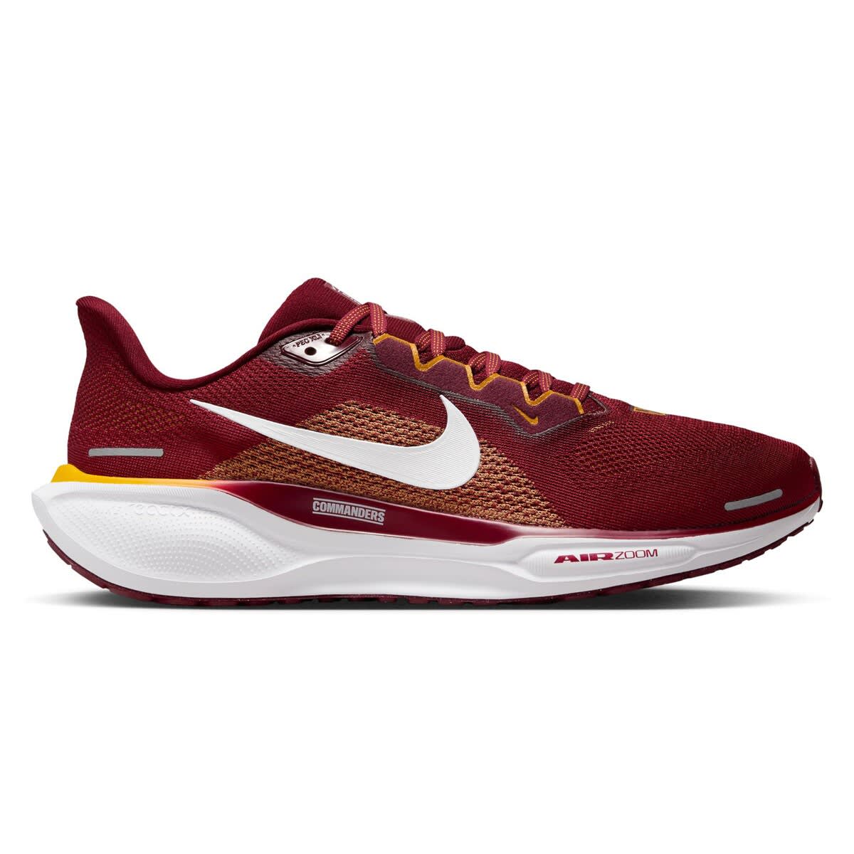 Nike Unisex Nike Burgundy Washington Commanders Zoom Pegasus 41 Running Shoes, Alternate, color, 