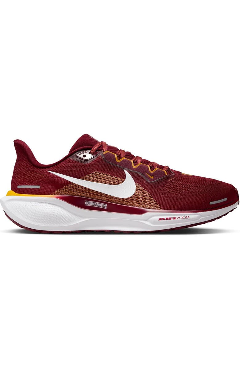 Nike Unisex Nike Burgundy Washington Commanders Zoom Pegasus 41 Running Shoes, Alternate, color,