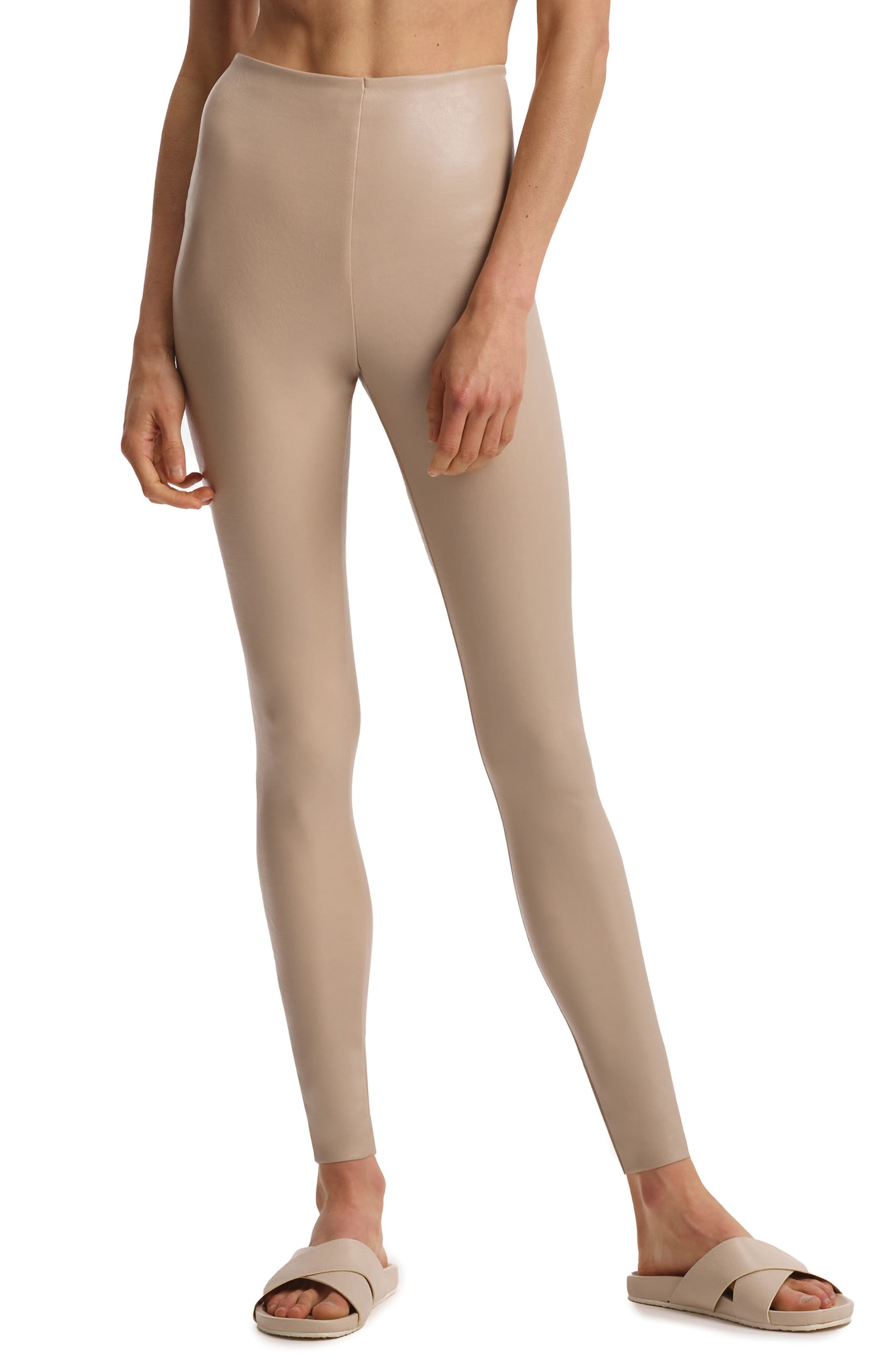Control Top Faux Leather Leggings
